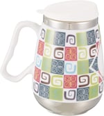 AndOutdoor AND333 İçi Çelik Dışı Desenli Seramik Kupa Mug, 400 ml - Seçenekler: AND333, AND325B