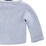 Andywawa Knitwear Basic Bebek Ceketi AC24333 Mavi 9-12 Ay