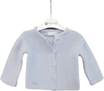Andywawa Knitwear Basic Bebek Ceketi AC24333 Mavi 9-12 Ay