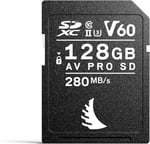 Angelbird AV PRO SD V60 128 GB - SDXC UHS-II Bellek Kartı - 6K'ya kadar - Yüksek Çözünürlüklü Fotoğrafçılık, Sürekli Çekim ve Hafif Video Prodüksiyonu için - Seçenekler: 128GB, 256GB
