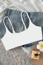 Angelsin Ayarlanabilir Askılı Şık Tasarım Bikini Üstü