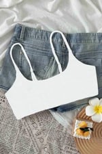 Angelsin Ayarlanabilir Askılı Şık Tasarım Bikini Üstü