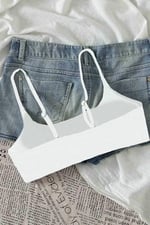 Angelsin Ayarlanabilir Askılı Şık Tasarım Bikini Üstü