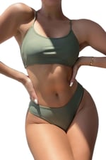 Angelsin Brezilyan Arkadan Büzgülü Sırt Bağlamalı Bikini Takım