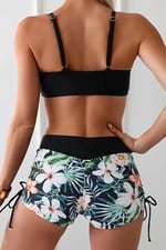 Angelsin Büzgü Ayarlı Baskılı Bikini Takımı