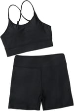 Angelsin Deniz Şortlu Sırtı Çapraz Tankini Bikini Takım