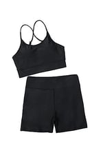 Angelsin Deniz Şortlu Sırtı Çapraz Tankini Bikini Takım