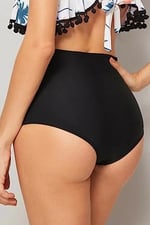 Angelsin Önden Büzgülü Yüksek Bel Bikini Altı
