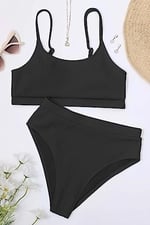Angelsin Yüksek Bel Özel Kumaş BiKini Altı