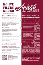 Anisah Coffee 3'lü Filtre Kahve Kağıdı 4 Numara (3x80 Adet) | Kokusuz | Kimyasalsız | Doğa Dostu | Yırtılmaz
