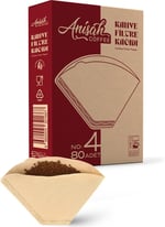 Anisah Coffee 80'li Filtre Kahve Kağıdı | Kokusuz | Kimyasalsız | Doğa Dostu | Yırtılmaz | Kokusuz Kimyasalsız Doğa Dostu Yırtılmaz