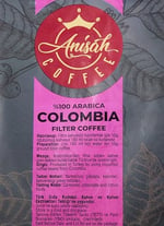 Anisah Coffee Colombia Öğütülmüş Filtre Kahve 250gr