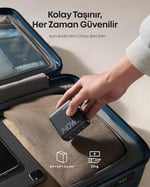 Anker 140W USB-C Şarj Cihazı, 4 Bağlantı Noktalı, Çoklu Cihaz Hızlı Şarj Gücü, Gelişmiş GaN Güç Kaynağı, Dokunmatik Kontrol, Siyah - B2697