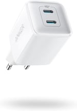 Anker 521 Nano Pro Şarj Cihazı, Kompakt, 40W, PowerIQ 3.0 Çift Portlu USB-C Güç Adaptörü, Beyaz - A2038