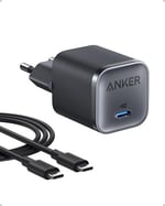 Anker B2692 Nano 45W Şarj Cihazı & USB-C Kablo, Siyah