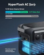 Anker SOLIX C800X 768Wh I 1200W I 1600W Surgepad Taşınabilir Güç Kaynağı, 10 Bağlantı Noktası ile Birden Fazla Cihazı Bağlama