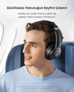 Anker soundcore Q20i Kulak Üstü Bluetooth Kulaklık, Hibrit Aktif Gürültü Engelleme, 40 Saat Çalma Süresi, Yüksek Çözünürlüklü Ses, Derin Bas, Uygulama Üzerinden Kişiselleştirme, Siyah - A3004