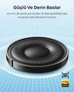 Anker soundcore Q20i Kulak Üstü Bluetooth Kulaklık, Hibrit Aktif Gürültü Engelleme, 40 Saat Çalma Süresi, Yüksek Çözünürlüklü Ses, Derin Bas, Uygulama Üzerinden Kişiselleştirme, Siyah - A3004