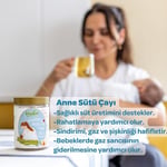 Anne Sütü Çayı, Emzirme ve Süt Üretimini Destekleyici, 20 Biyobozunur Piramit Poşet Çay, Emziren Anneler İçin Takviye, Rezene, Anason, Kimyon Meyvesi