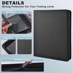 ANOVEL Toploader Binder 252 Cepli Depolama Albümü Ticaret Kartı Üstten Yükleyiciler için Çift Taraflı Cep PU Koleksiyon Cilt, 3x4 inç Üstten Yükleyiciler 20 Parça Dahil