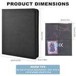 ANOVEL Toploader Binder 252 Cepli Depolama Albümü Ticaret Kartı Üstten Yükleyiciler için Çift Taraflı Cep PU Koleksiyon Cilt, 3x4 inç Üstten Yükleyiciler 20 Parça Dahil