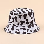 Anself- Unisex Kova Şapka Panda İnek Çift Taraflı Paketlenebilir Geniş Ağızlı Balıkçı Seyahat Plaj Tatilleri için Caps