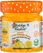 Antalya Reçelcisi Zencefilli Limon Kabuğu Reçeli 290g Şekeri Meyveden