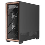 Antec Flux Pro, 6x PWM Fan Dahil, Ahşap Ön Panel, iShift PSU 90° Montaj, Type-C, 420mm Radyatör Desteği, Sıcaklık Göstergeli, Tam Kule E-ATX PC Kasası, Siyah