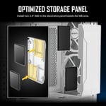 Antec NX416L, Mesh Ön Panel, 2x160mm ve 1x120mm ARGB Fan Dahil, Type-C, Temperli Cam Menteşe Yan Panel, 360mm Radyatör Desteği, Mid-Tower ATX Oyun Kasası, Beyaz
