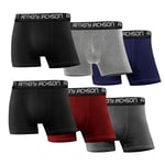 ANTHONY JACKSON 6'LI KUTU PREMIUM BOXER RONIN (SİYAH-FÜME-LACİ-BORDO, 3XL)
