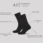 Anthony Jackson Doğal Pamuktan Üretilmiş 4'lü Kutu Dikişsiz Ribana Örgü Bio Naturel Kadın ve Erkek Çorap NaturWalk