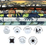 Anthony Jackson Likralı 5'li-3'lü Kutu Desenli Premium Erkek Boxer Palm Horizon