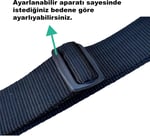 Anti Alerjik Plastik Klipsli Taktikal Tarz Ayarlanabilir Bez Kemer