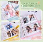 Antner A5 6 Halka Kpop Fotoğraf Kartı Bağlayıcı Kart Toplayıcı, 40'lı Paket 1 Cepli 2 Cepli 4 Cepli Kart Sayfaları Fotoğraf Kartı Tutacağı Fotoğraf Albümü Kılıf Koruyucuları, Ticaret Kartlarını
