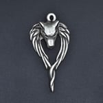 Anubis Ölüm Ve Ceza Tanrısı Deri ip Kolye - Gümüş Kaplama - Kadın Erkek Kolye - No:750