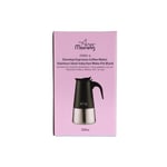 Any Morning FE001-6 Espresso Kahve Makinesi Paslanmaz Çelik İndüksiyonlu Moka Pot 300 Ml Siyah