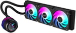 AORUS WATERFORCE X II 360 Manyetik Kilitleme Mekanizmalı Fan, 60 x 60mm Full Color LCD Ekran, Profesyonal Gaming Sıvı CPU Soğutucu