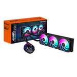 AORUS WATERFORCE X II 360 Manyetik Kilitleme Mekanizmalı Fan, 60 x 60mm Full Color LCD Ekran, Profesyonal Gaming Sıvı CPU Soğutucu