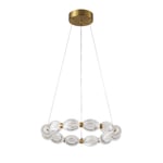 Apliqa Aspen 12'li Yuvarlak 56 Watt Eskitme Sarkıt 3 Renkli Led Avize