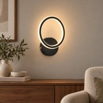 Apliqa Besta Siyah 102 Watt Duvar Lambası Modern Tasarım Salon Led Aplik