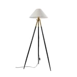 Apliqa Cosby Siyah-eskitme Kaplamalı Tripod Metal 3 Ayaklı Lambader