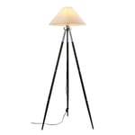 Apliqa Cosby Siyah-krom Kaplamalı Tripod Metal 3 Ayaklı Lambader