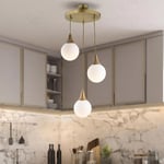 Apliqa Damla 3 Lü Yuvarlak Eskitme Modern Sarkıt Mutfak Oturma Odası Salon Sarkıt Avize