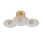 Apliqa Darra 3'lü Gold 9 Watt Plafonyer 3 Renkli Led Avize