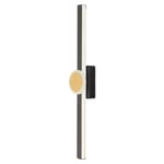 Apliqa Disk Siyah Gold 26 Watt Modern Tasarım Banyo Koridor Ledli Salon Aplik