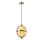Apliqa Dolly 6 Watt 3000k Ledli Bal Camlı Tekli Sarkıt Led Avize
