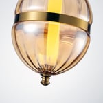 Apliqa Dolly 6 Watt 3000k Ledli Bal Camlı Tekli Sarkıt Led Avize