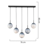 Apliqa Efser 5li̇ Sirali Avi̇ze Modern Oturma Odası Salon Sarkıt Avize
