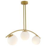 Apliqa Fralde 3 Lü Gold Modern Mutfak Cafe Restoran Için Uygun Retro Salon Avize
