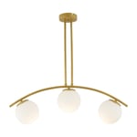 Apliqa Fralde 3 Lü Gold Modern Mutfak Cafe Restoran Için Uygun Retro Salon Avize